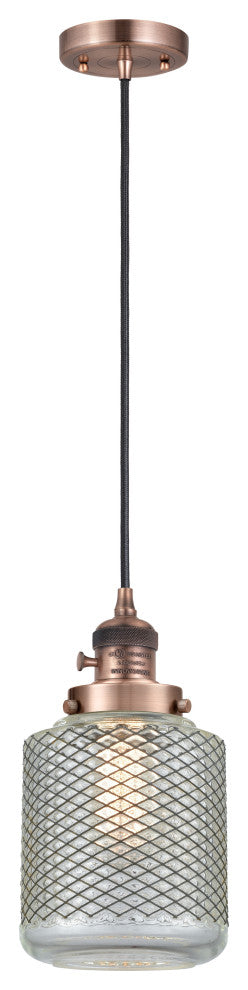 INNOVATIONS 201CSW-AC-G262-LED 1-Light Mini Pendant Antique Copper