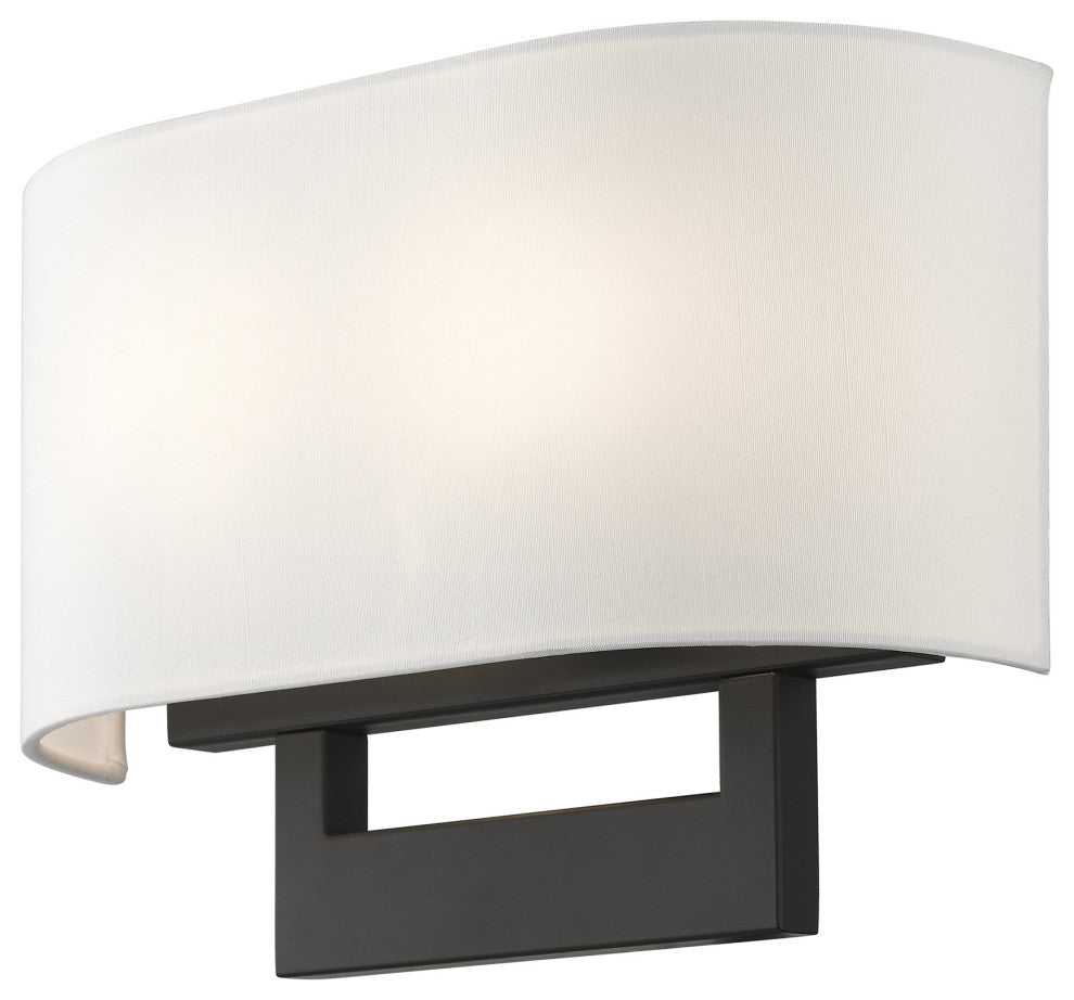 Livex Lighting Wall Sconces 2-Light Black Medium Sconce