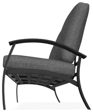 Belle Isle Cushion 3-Seat Outdoor Sofa, Slate/Black