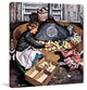 "Chicks in Incubator" Painting Print on Canvas by Stevan Dohanos