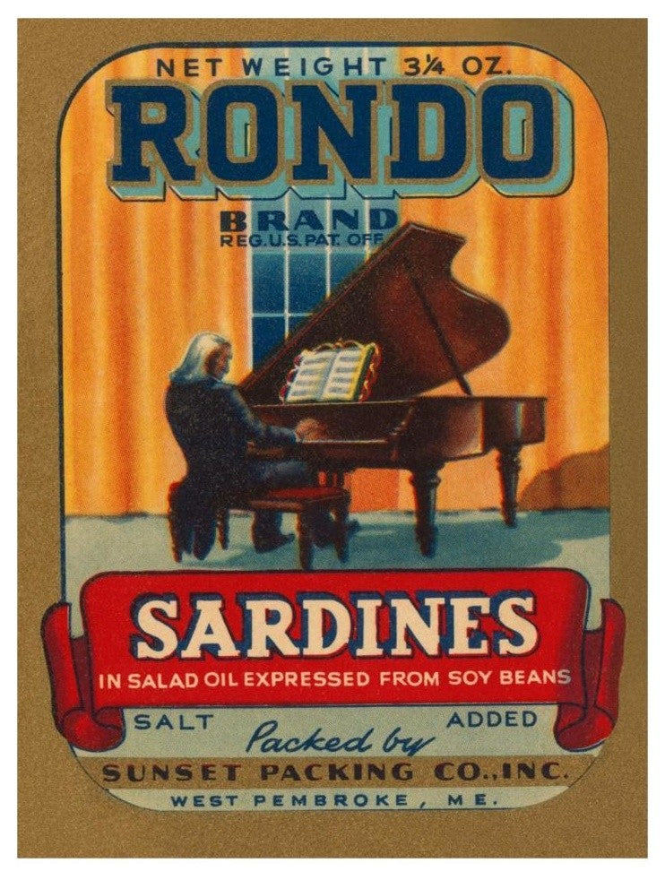 "Rondo Brand Sardines" Digital Paper Print by Retrolabel, 25"x32"
