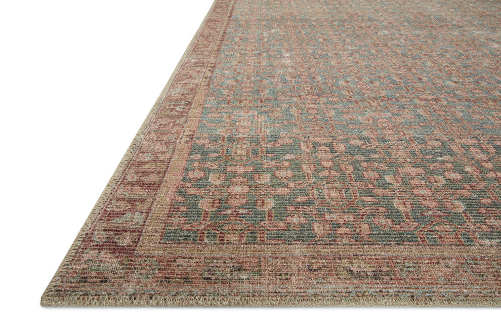 Angela Rose x Loloi Aubrey Blue / Terracotta 5''-0" x 7''-0" Area Rug