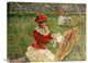 "Blanche Hoschede Painting" Artwork, 22" x 17"