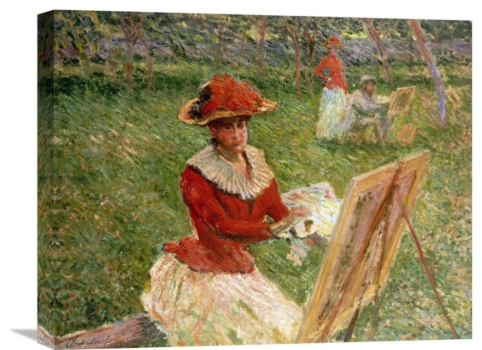 "Blanche Hoschede Painting" Artwork, 22" x 17"