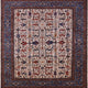 Ahgly Company Indoor Square Mid-Century Modern Area Rugs, 5' Square