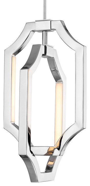 Generation Lighting, P1325PN, Small LED Pendant, Polished Nickel