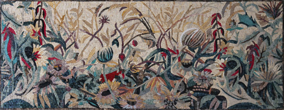 Flower Mosaic - Wild Nature Flowers