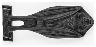 Black Cast Iron Bat Style Door Knocker 5" H x 2" W Renovators Supply