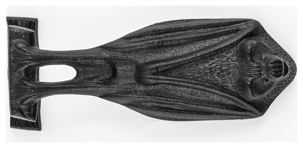 Black Cast Iron Bat Style Door Knocker 5" H x 2" W Renovators Supply