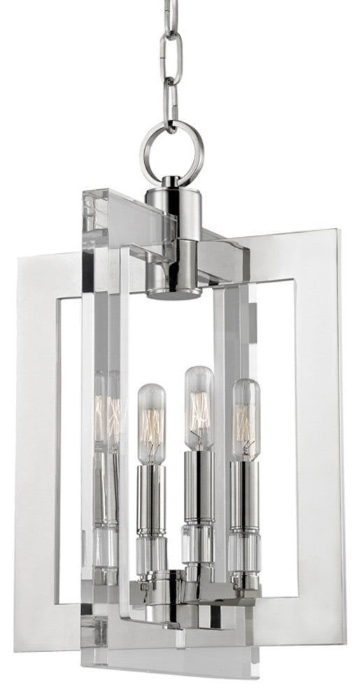 Wellington 4-Light, Pendant, Polished Nickel