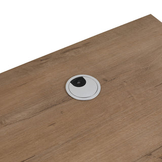 Single Vanity, Neutral Finish With Solid Surface Resin White Sink, 24"