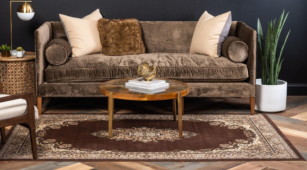 Unique Loom Brown Washington Reza 6'x9' Area Rug