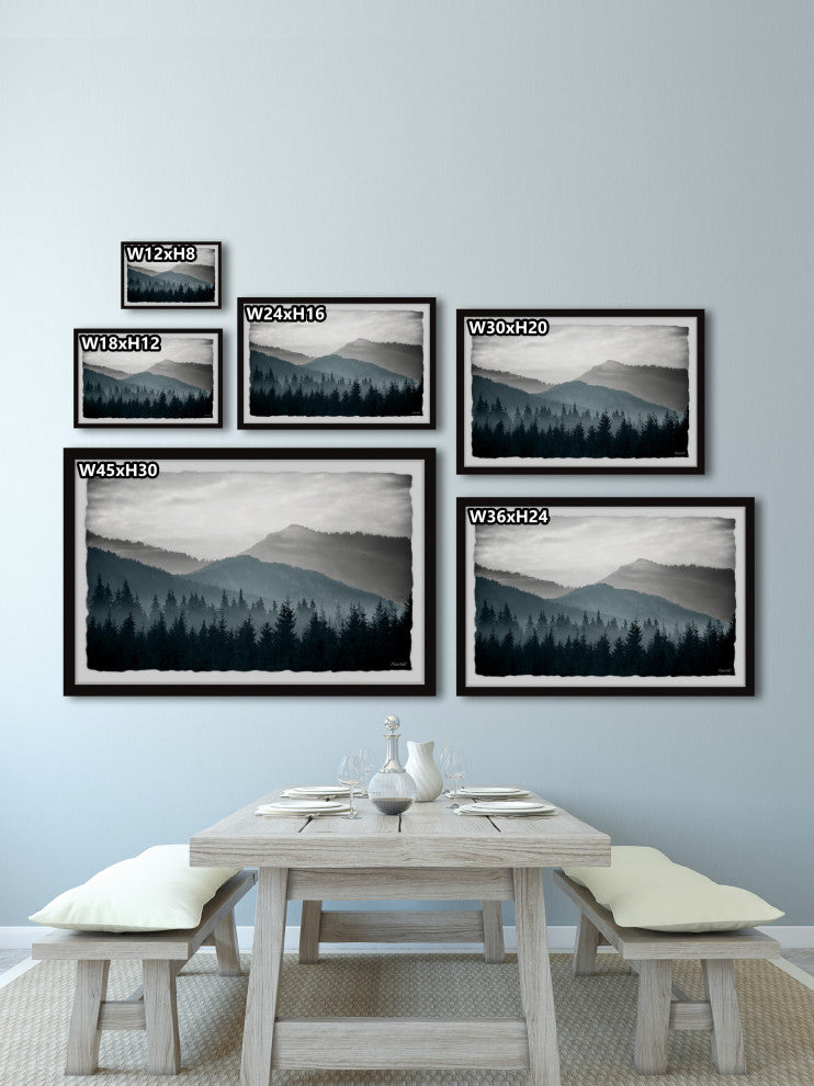 "A Night on the Mountain" Framed Painting Print, 30x20