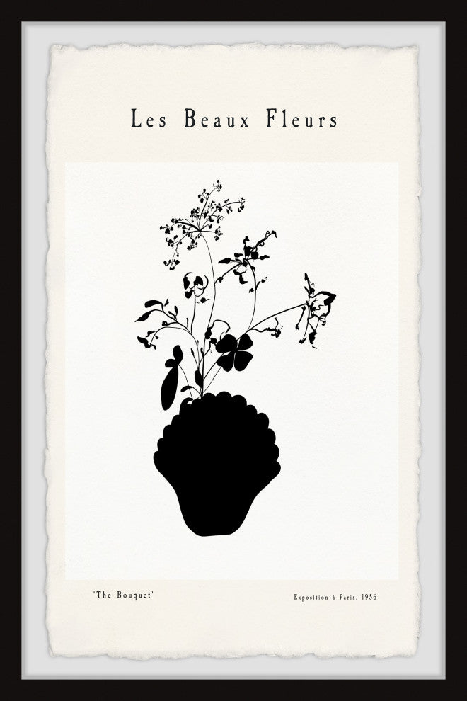 "Les Beaux Fleurs" Framed Painting Print, 8x12