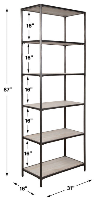 Uttermost Baldwin Industrial Etagere