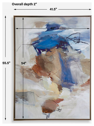 Uttermost Subtle Nuances Framed Abstract Art