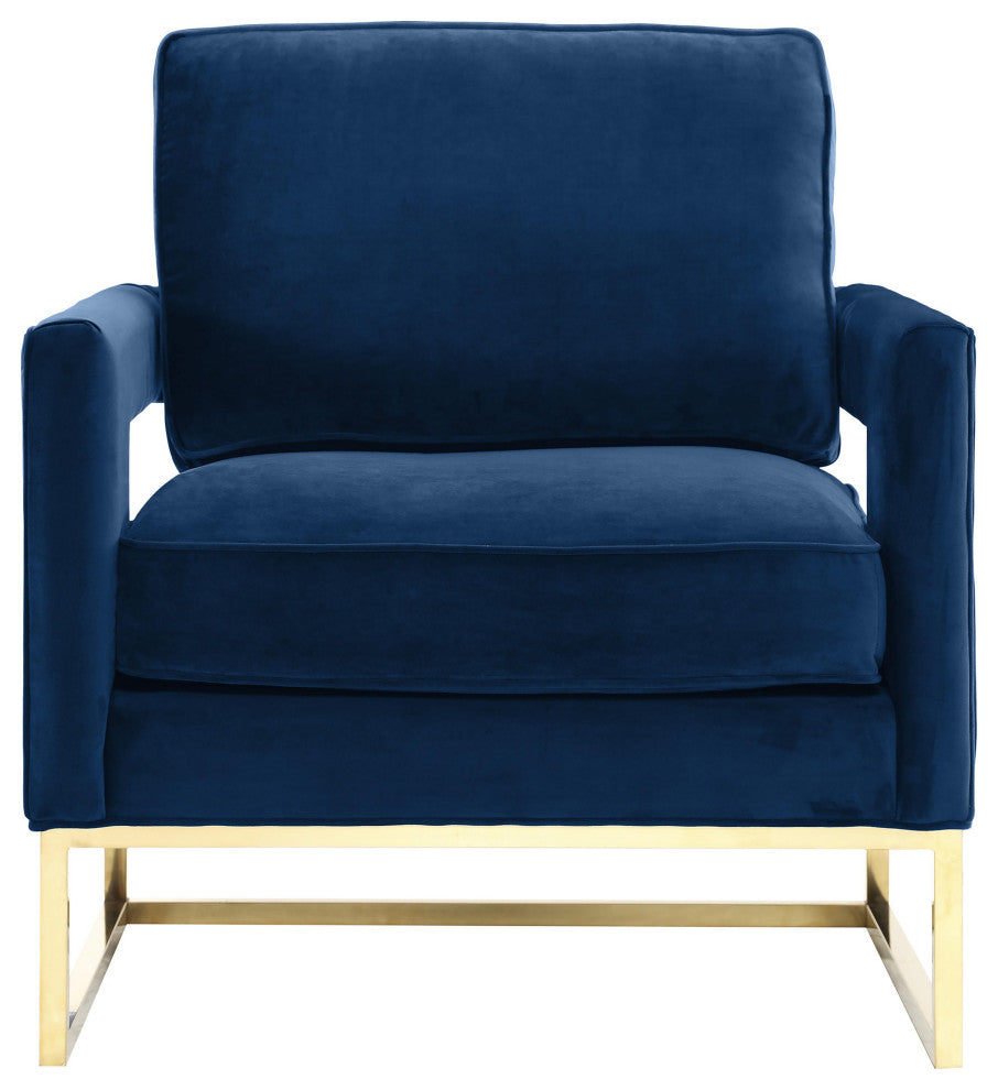 Avery Navy Velvet Chair