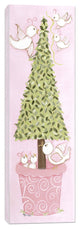 Bird Topiary Stretched Canvas