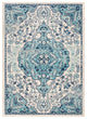 Surya Sunderland SUN-2310 7'10"x10'3" Rug, Aqua/Navy/White/Light Gray