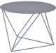Benzara BM250330 Accent Table With Open Geometric Base and Round Top, Gray