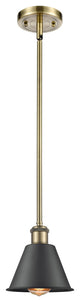 Innovations 516-1S-AB-M8-BK-LED 1-Light Mini Pendant, Antique Brass