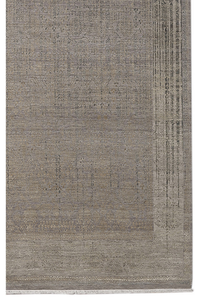 Pearl Area Rug, Light Gray, 2' x 3', Bordered