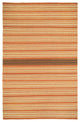 Capel Barred Stripe Sunny Deep Grey 3641_830 Flat Woven Rugs - 7' X 9' Rectangle