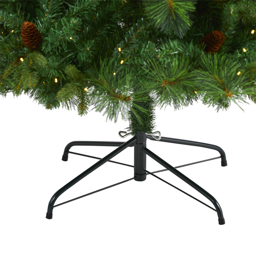 6ï¿½ West Virginia Full Bodied Mixed Pine Christmas Tree/ 300 Clear LED Lights