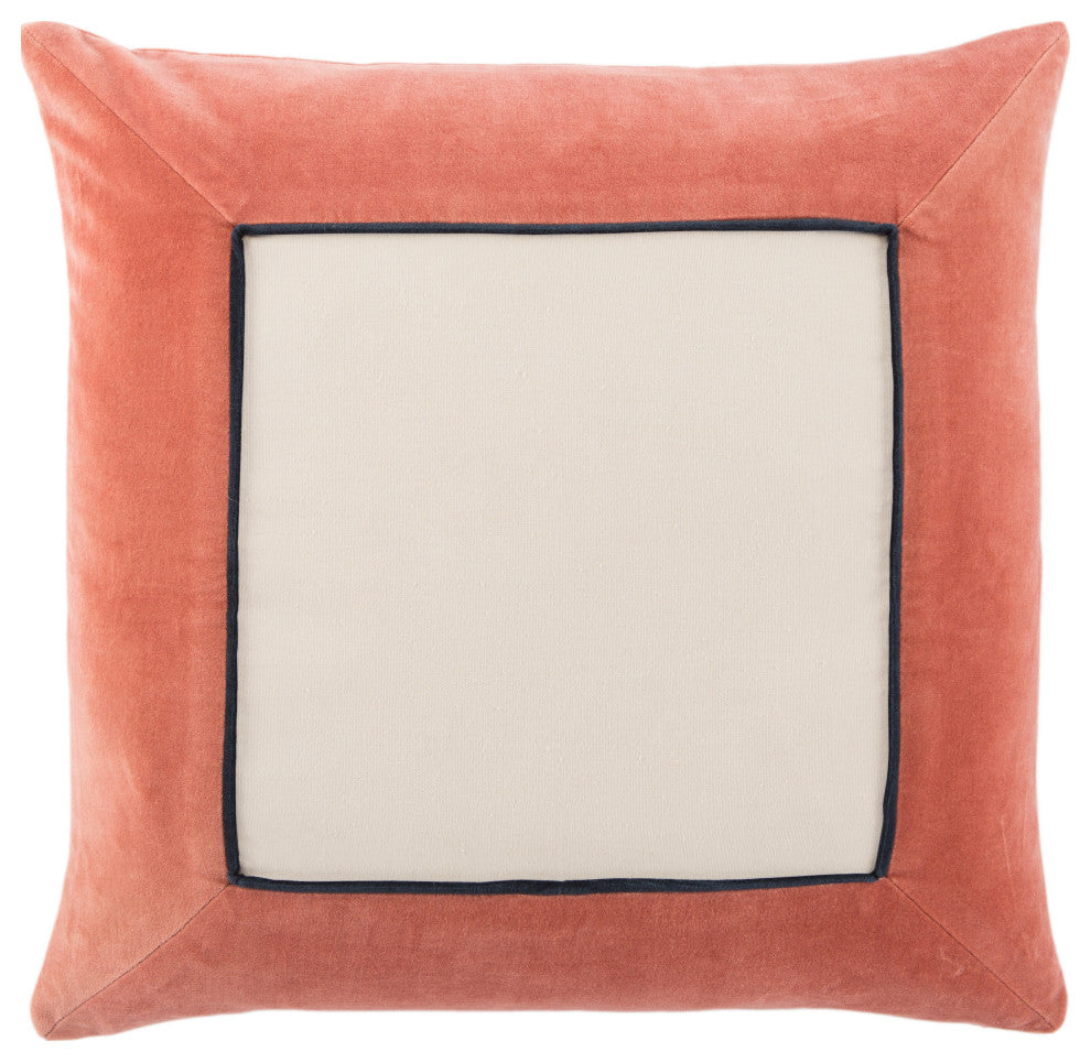 Jaipur Living Hendrix Border Down Throw Pillow, Pink, Poly Fill