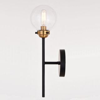 Orbit 1 Light Wall Light Oil Rubbed Bronze and Muted Brass