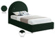 Milo Velvet Upholstered Bed, Green, Twin