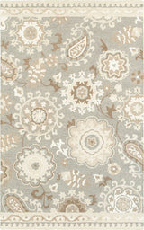 Oriental Weavers Craft Collection Grey/ Sand Floral Indoor Area Rug 3'6"X5'6"