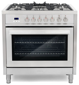 36 in. Stellar Collection 3.8 cu. ft. Dual Fuel Range, 5 Burner, Convection Oven