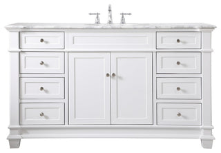 Weston Single Bathroom Vanity Set, White, 60