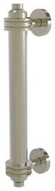 8" Door Pull With Dotted Accents, Polished Nickel