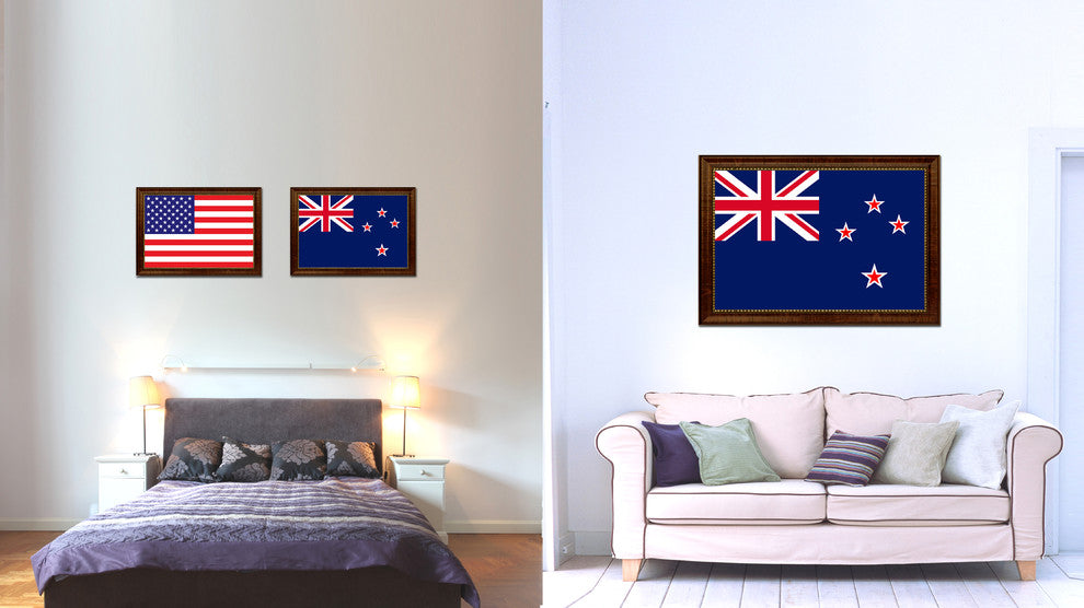 New Zealand Country Flag Canvas Print, 15"x21"
