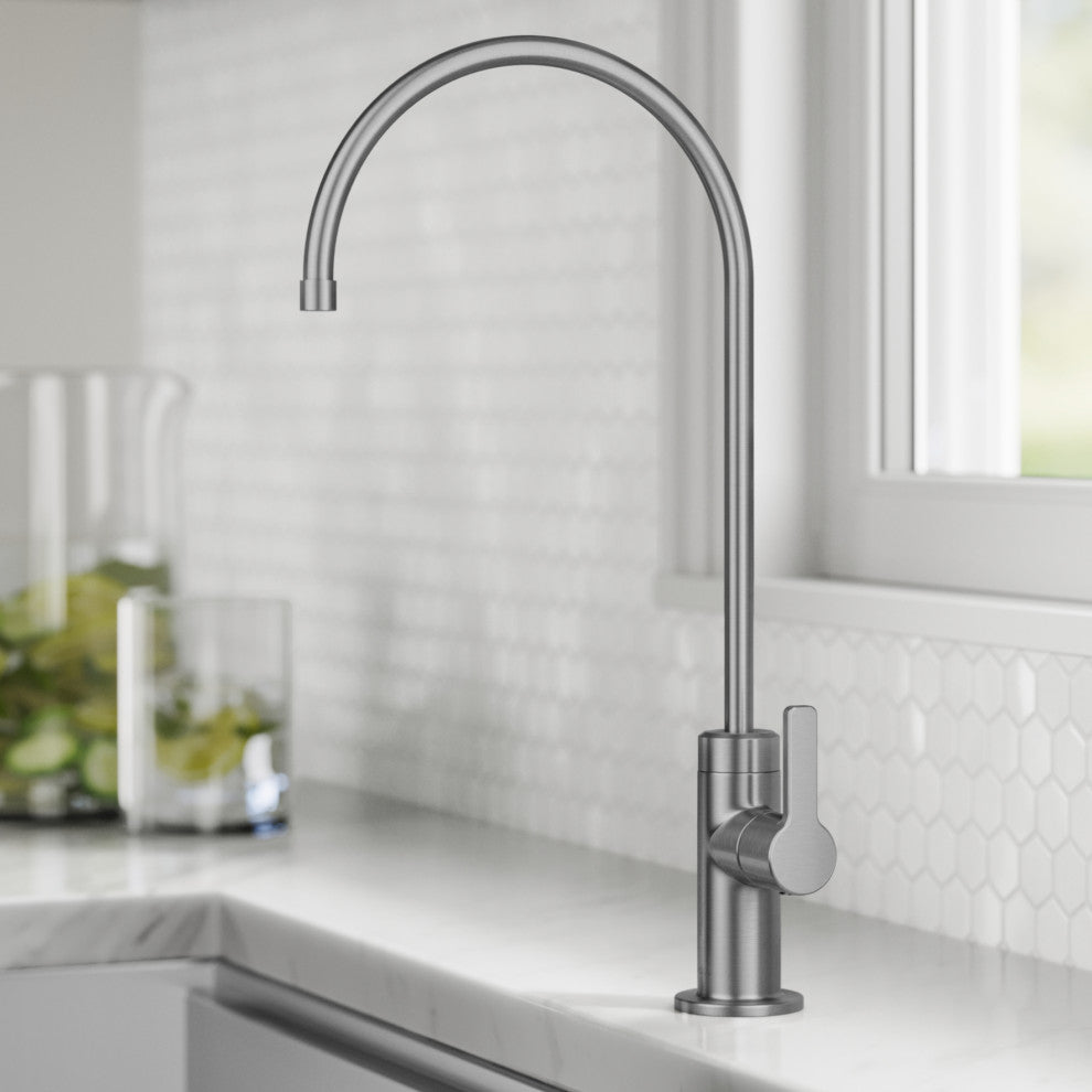 KRAUS Oletto 1-Handle Drinking Water Filter Faucet, Spot Free Stainless Steel