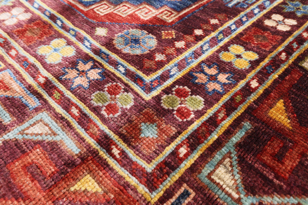 Hand Knotted Bokhara Wool Rug 4' 0" X 6' 4" - Q12157
