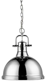 Golden Lighting Duncan Pendant, Chrome