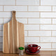 Chester Ceramic Wall Tile, Bianco, Sample