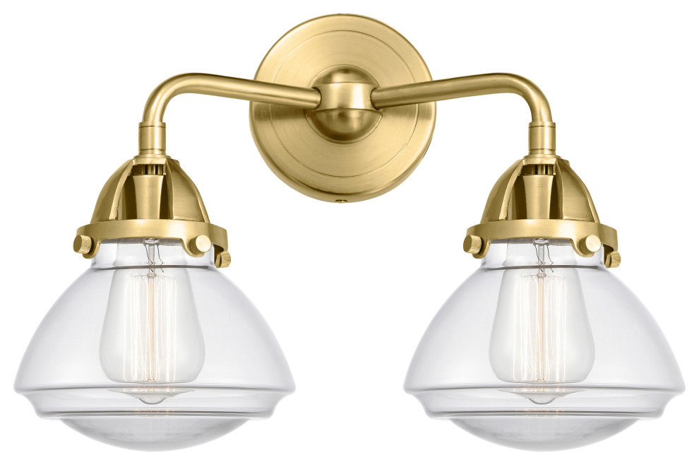 Innovations 288-2W-SG-G322-LED 2-Light Bath Vanity Light, Satin Gold
