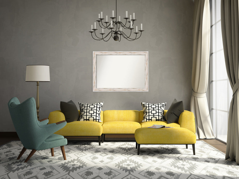Wall Mirror Choose your Custom Size, Alexandria White Wash