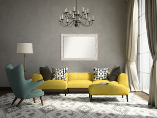 Wall Mirror Choose your Custom Size, Alexandria White Wash