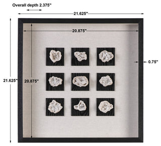 Uttermost Geode Linen Shadow Box