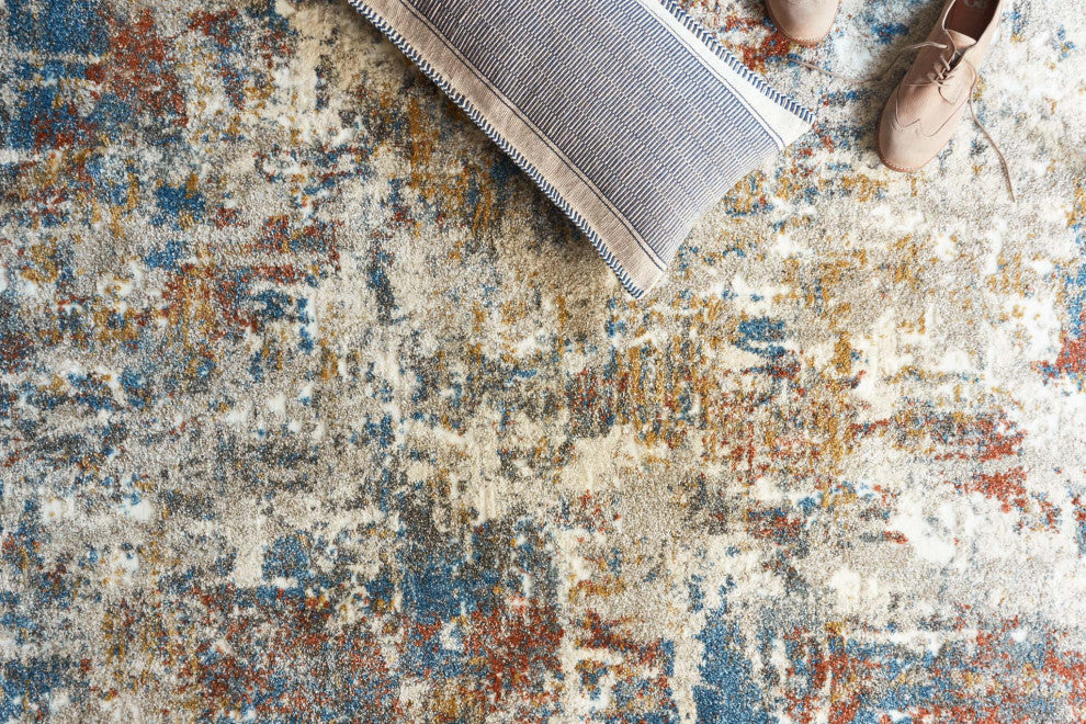 Landscape Area Rug, Multi, 3'10"x5'7"