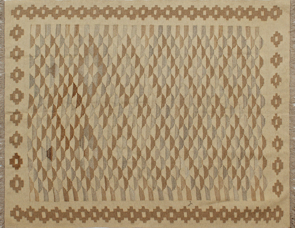 Winchester Kilim Tursin Ivory Rug, 4'9x6'1