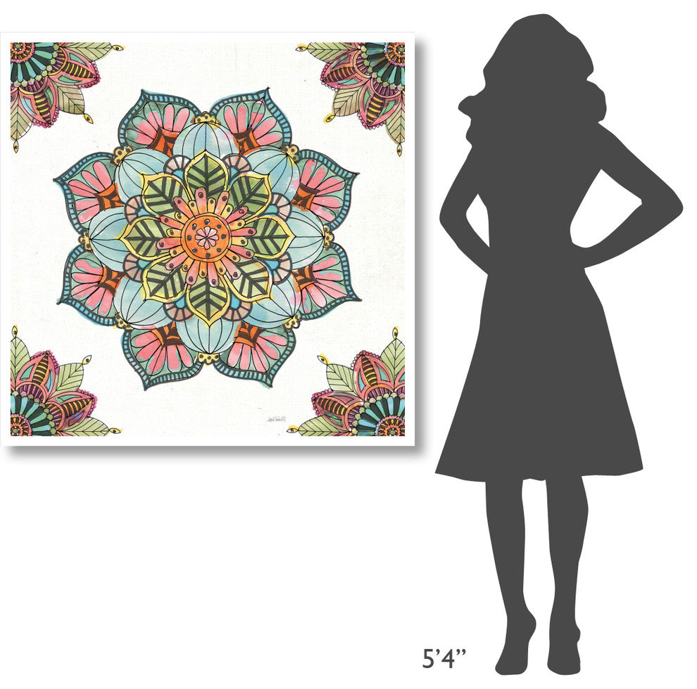 "Mandala Morning V" Digital Paper Print by Anne Tavoletti, 42"x42"