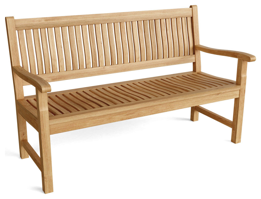 Anderson Teak BH-560 Del-Amo 3-Seater Wooden Bench