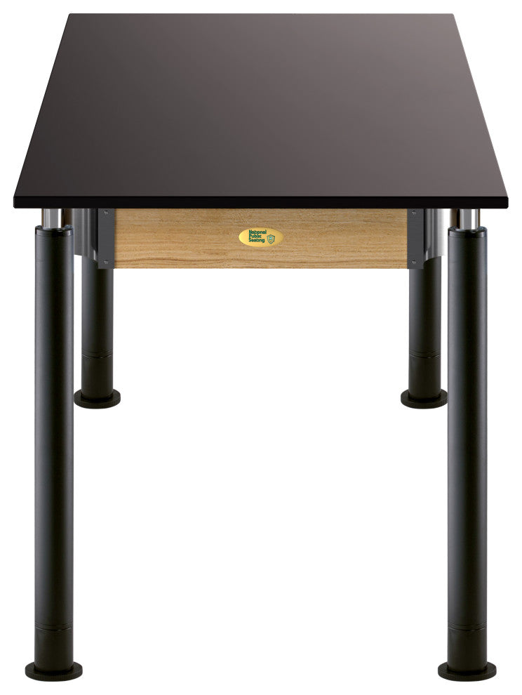 NPS Signature Science Lab Table, Black, 30 x 60, Chemical Resistant Top