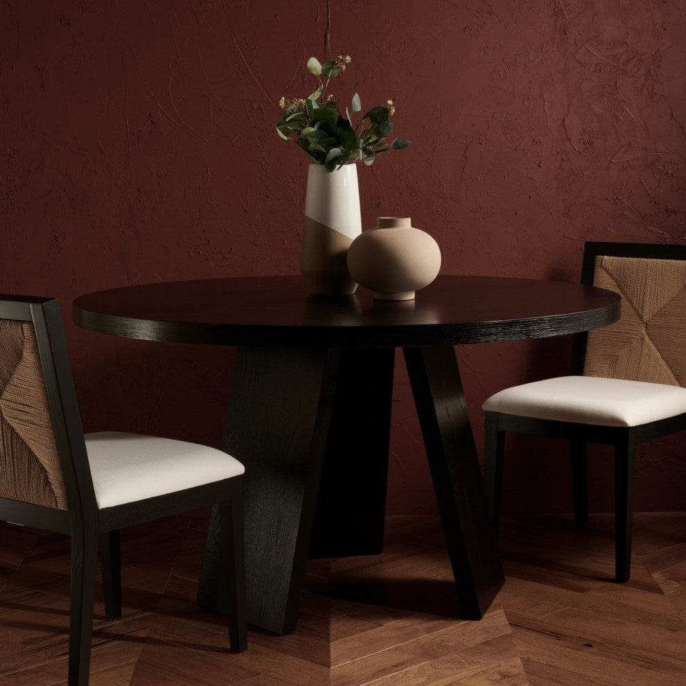 Safavieh Couture Julianna 54" Wood Dining Table, Black